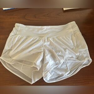 White Lululemon shorts
